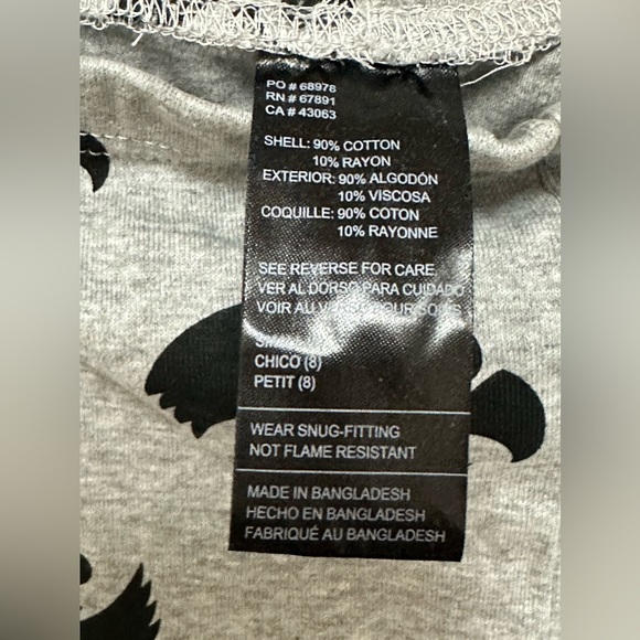 Youth size 8 small sleep pants color grey - Picture 5 of 5